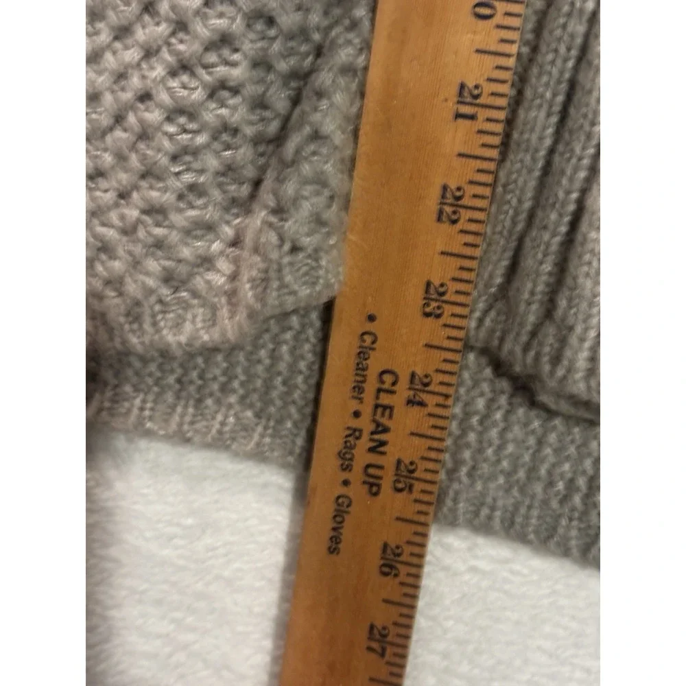 Chicos Womens Chunky Cardigan Sweater XL Gray‎ Wool Mohair Blend Size 3